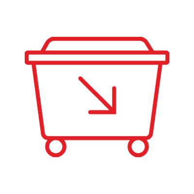 Icon of food waste reduction