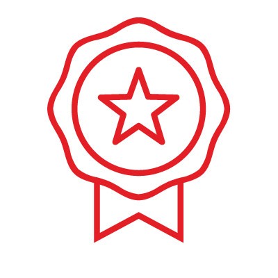 icon of a badge representing verification